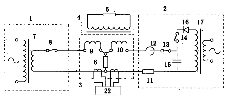 Special high-tension current inductor transient characteristics tester