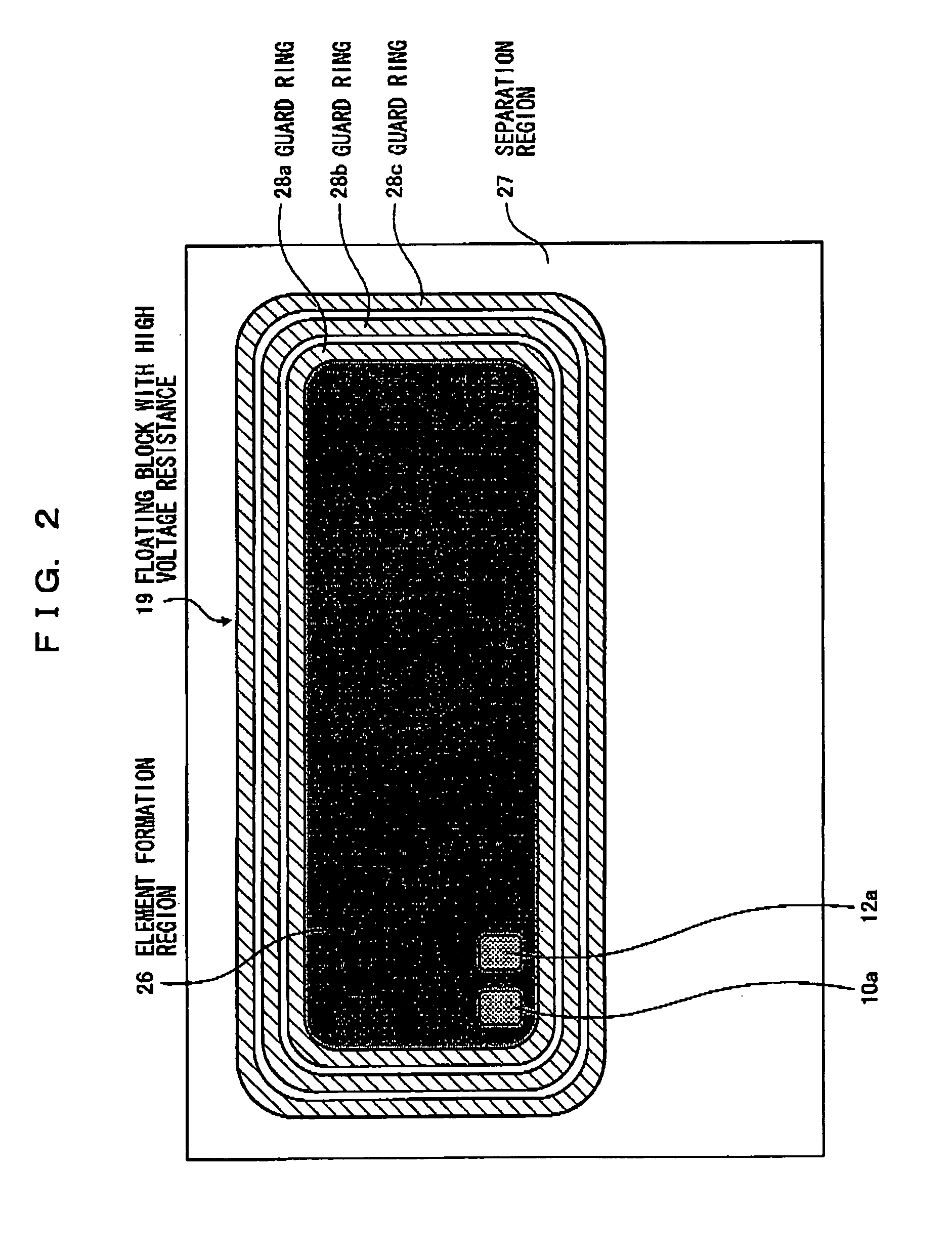 Semiconductor device with floating block