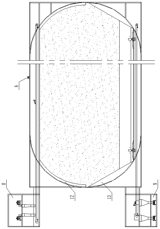 Fully-enclosed horizontal type coal storage tank system