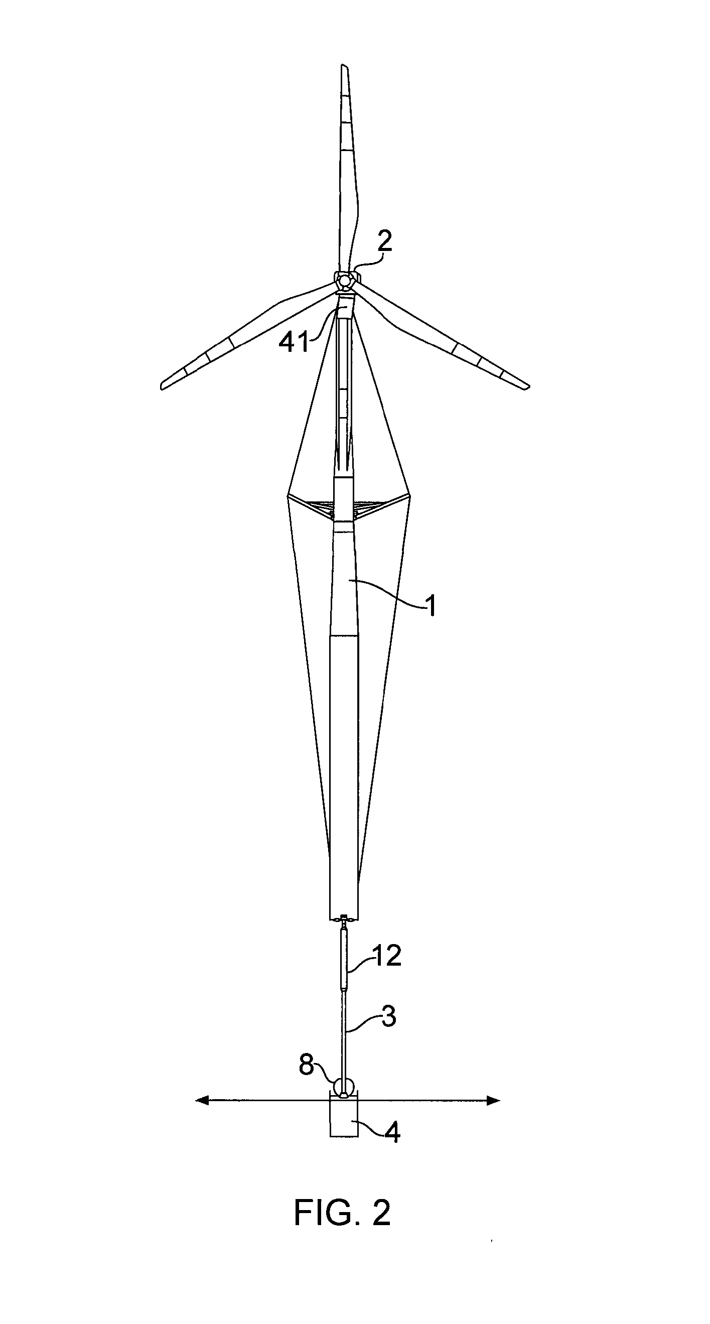 Offshore wind turbine generator connection arrangement and tower system