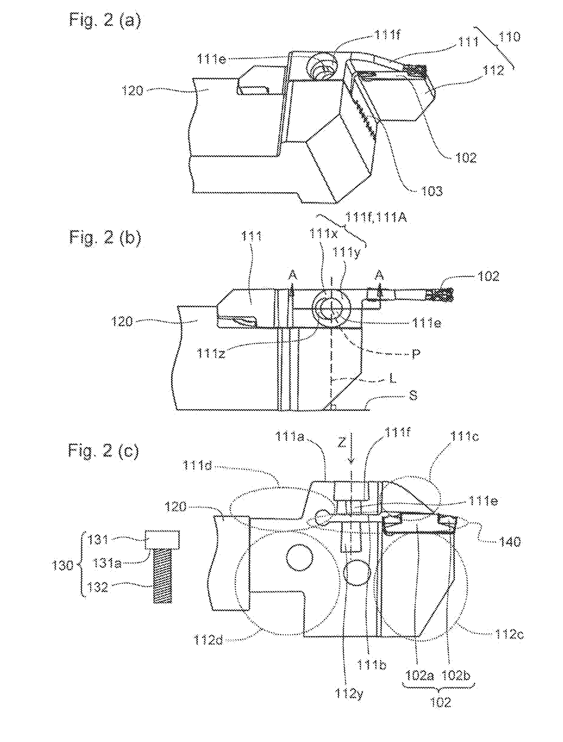 Cutting tool holder, cutting tool, and method of manufacturing machined product using the same