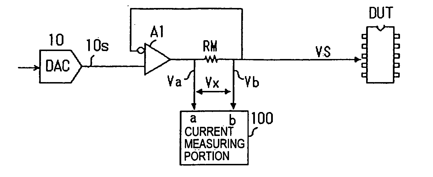Differential voltage measuring apparatus and semiconductor testing apparatus
