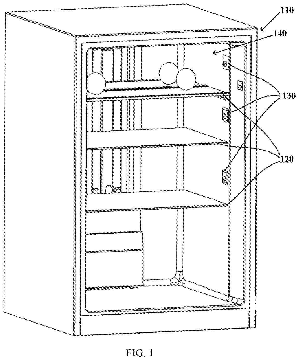 Partition refrigeration control method and device for refrigerating chamber of refrigerator
