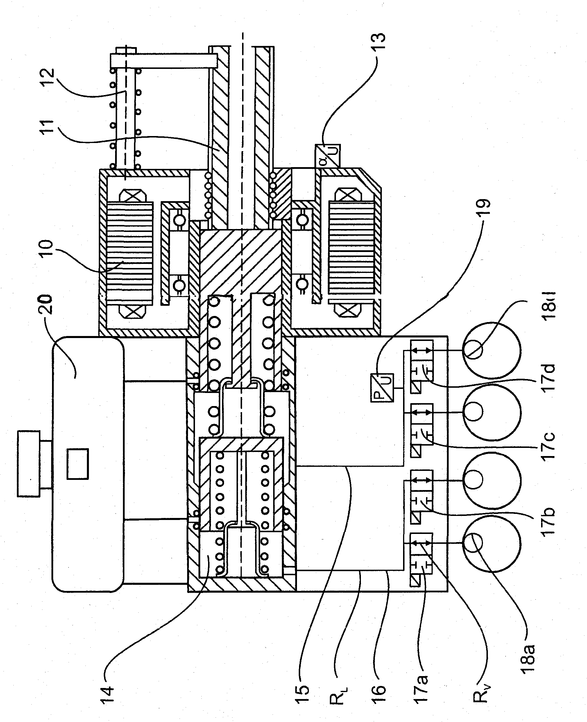 Brake system having simultaneous or partially simultaneous pressure generation and reduction in the wheel brakes from differing wheel cylinder pressure levels