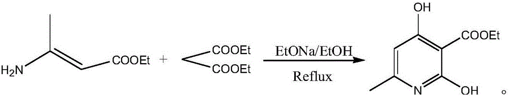 Method for preparing 2,4-dyhydroxy-6-methylnicotinate