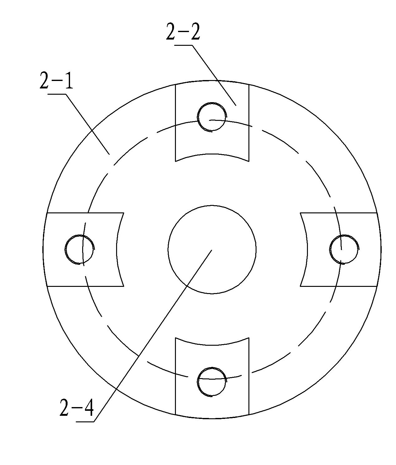 Detaching tool for big belt pulley