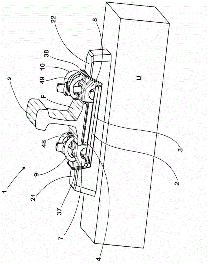 System for fastening a rail on a subsurface and underlay plate for such a system