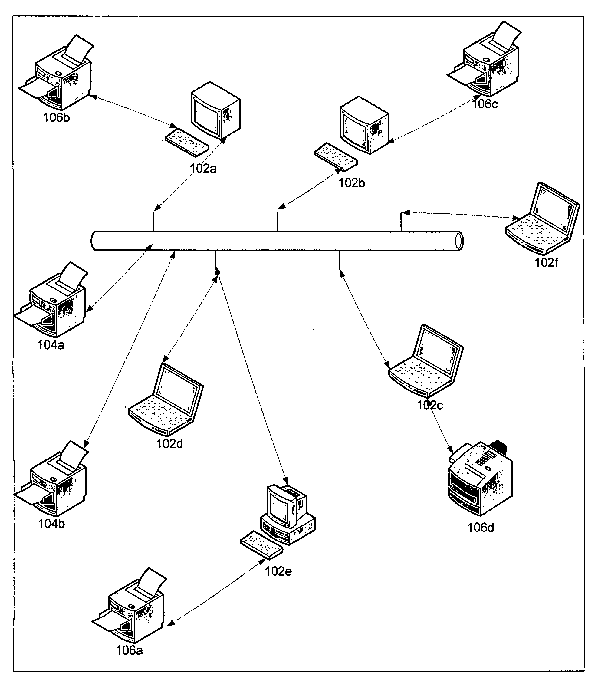Apparatus and method for discovering printers within an enterprise