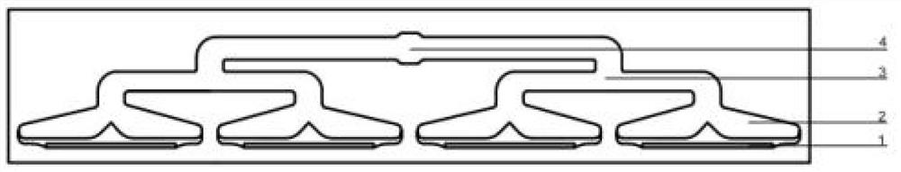 Integrated mold structure and method used for optical fiber