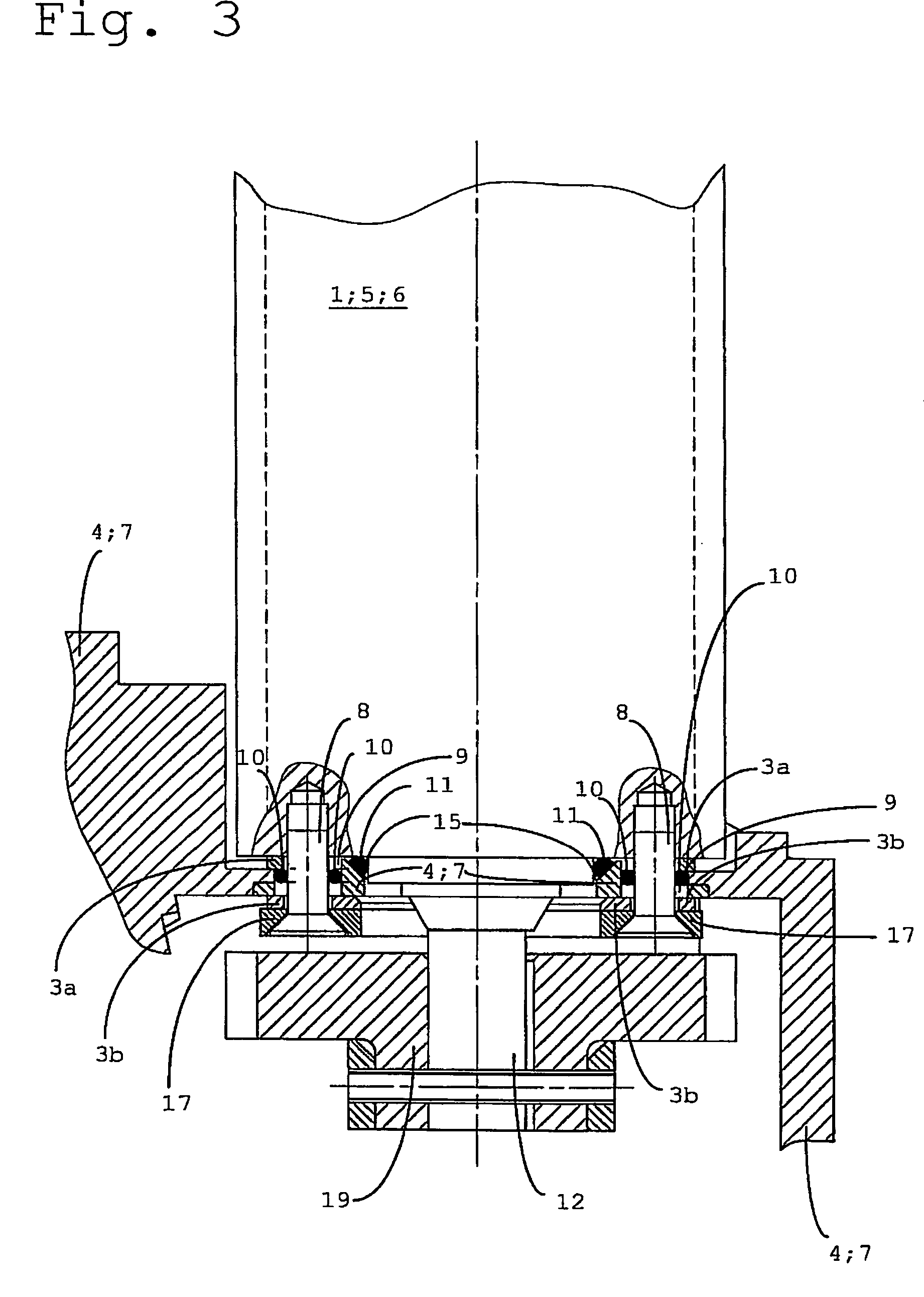 Apparatus for retaining a component that transfers solid-borne sound