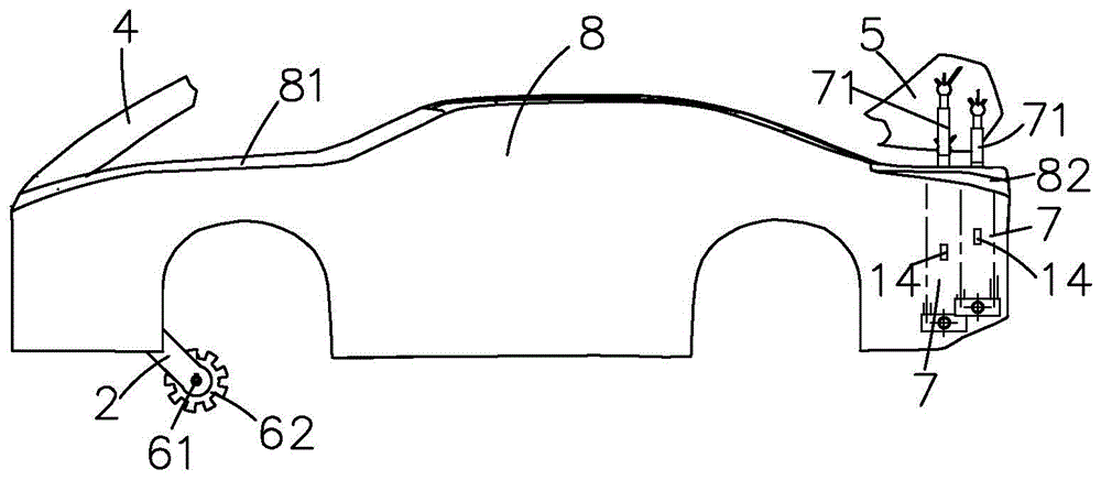 Vehicle braking auxiliary device based on aerodynamics