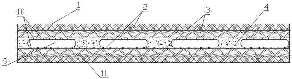 Two-component sound-absorbing cotton with super sound absorbing effect