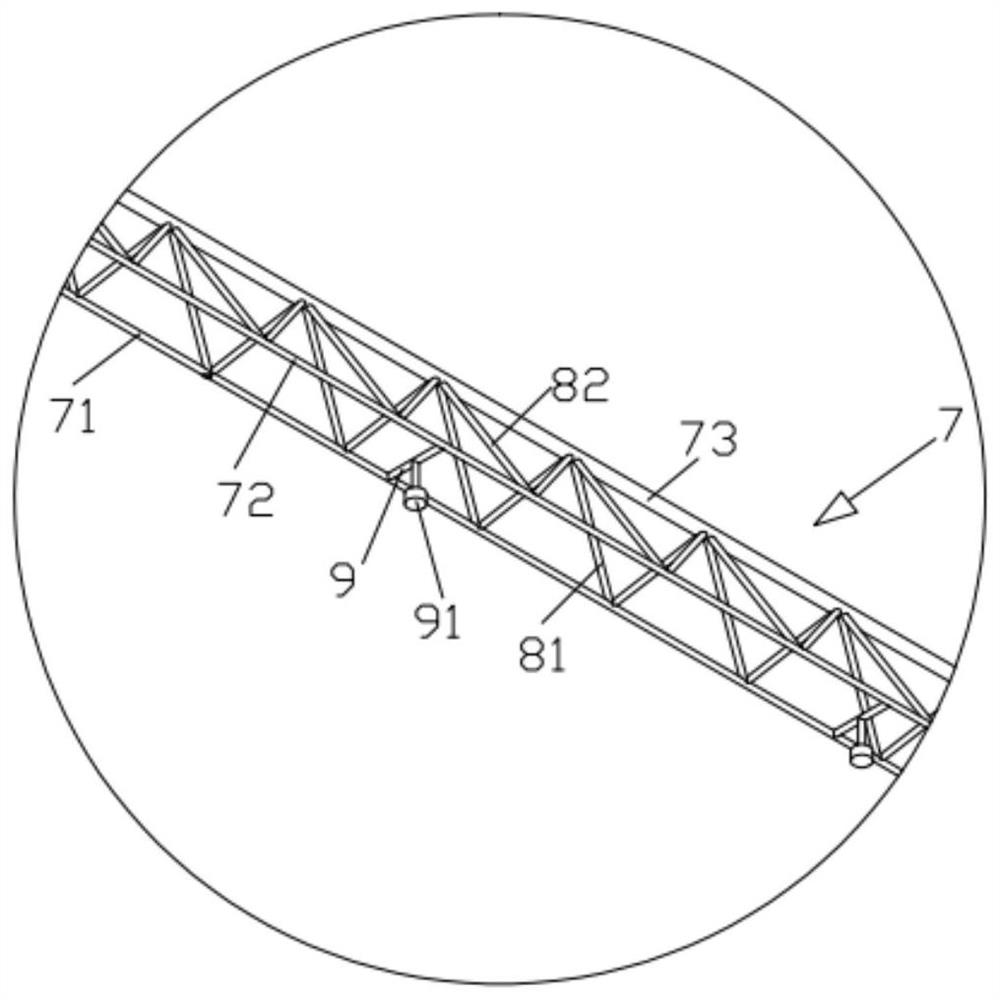 Preparation method of self-supporting truss composite floor deck