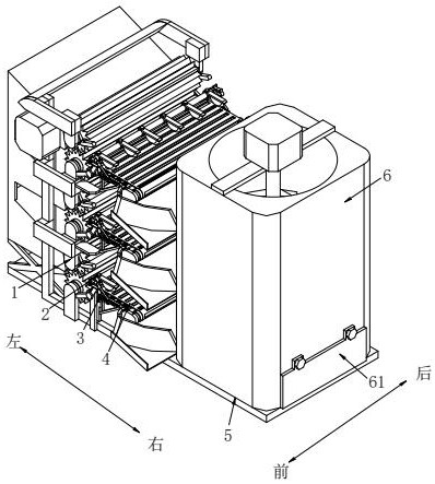 A corrugated box recycling and crushing device
