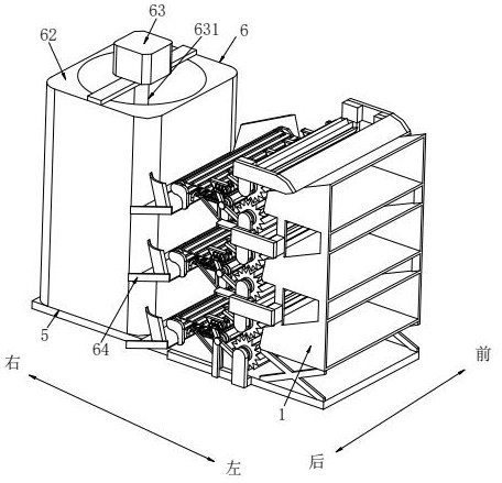 A corrugated box recycling and crushing device