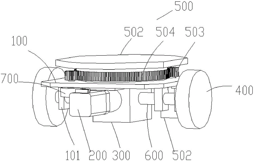 Omni-directional differential drive wheel device and AGV
