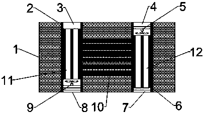 Heat pipe type ventilation and heat recovery device