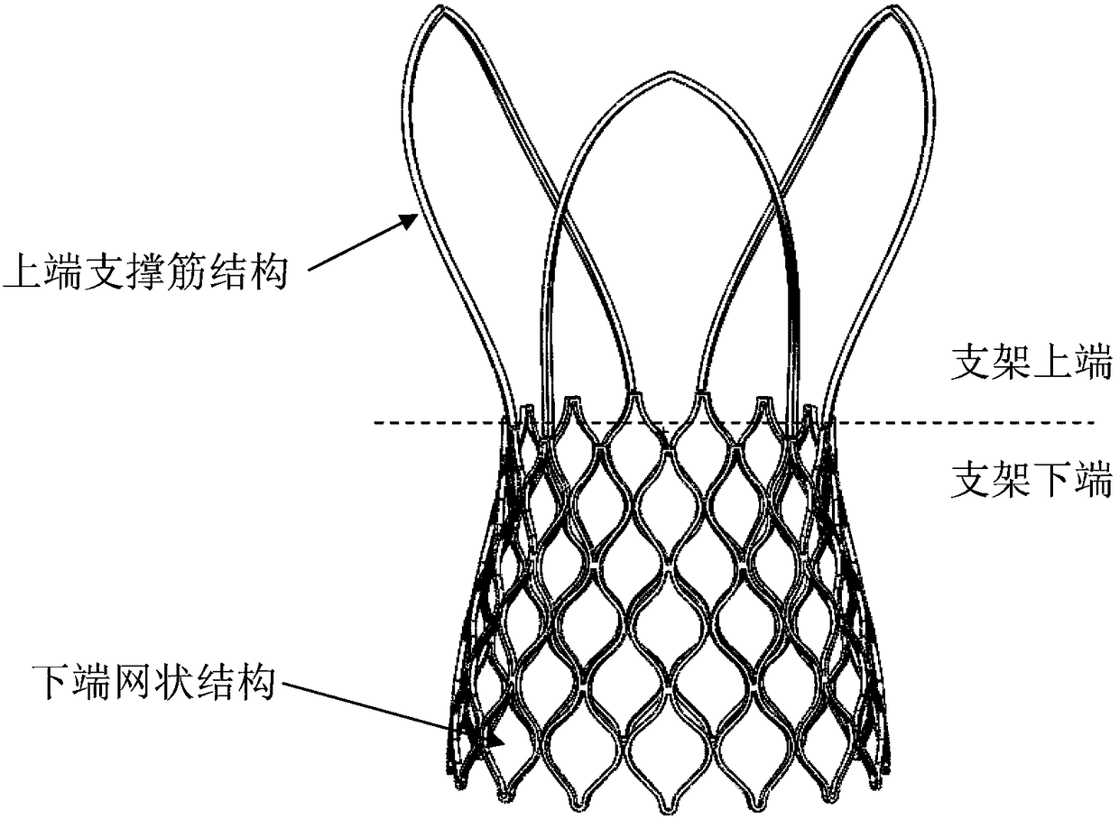 Self-expansion intervention valve stent for preventing coronary artery from being shielded