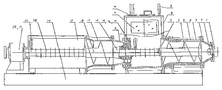 Vacuum extruder of brick or tile