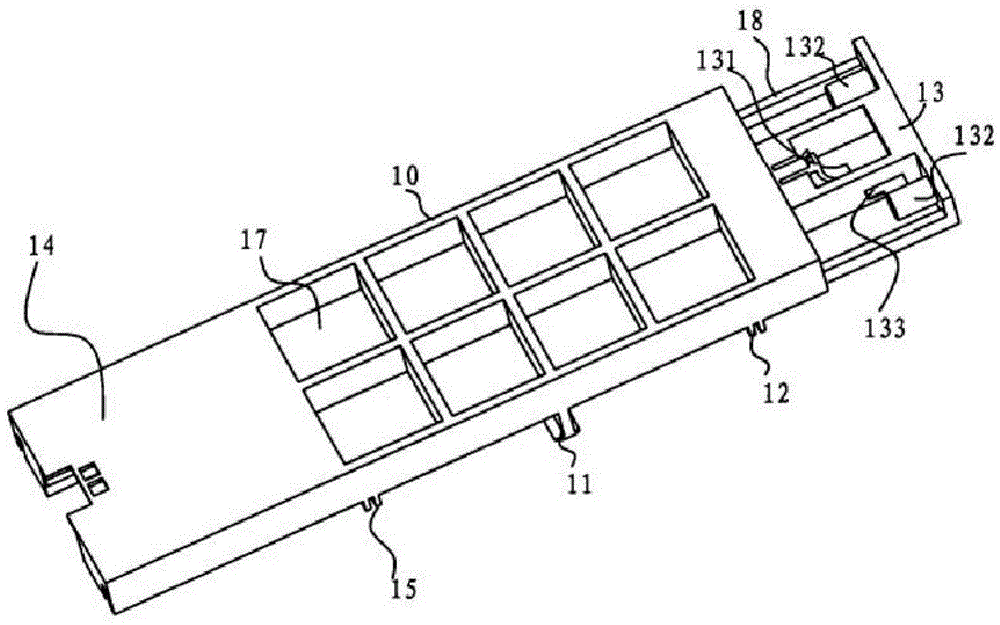 Heating module mounting device