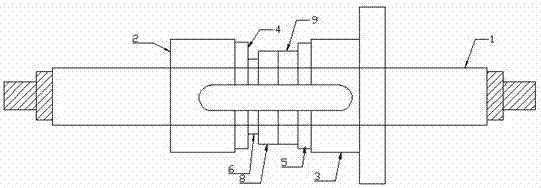 A ball screw with adjustable preload structure