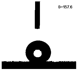 Environment-friendly polysilsesquioxane nano-hybrid superhydrophobic coating material and preparation method thereof