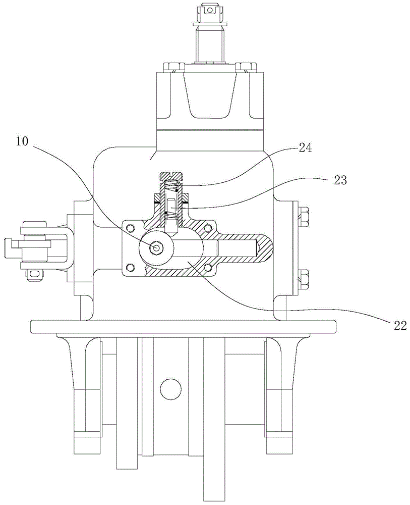 Vehicle two-stage transmission main reducer assembly