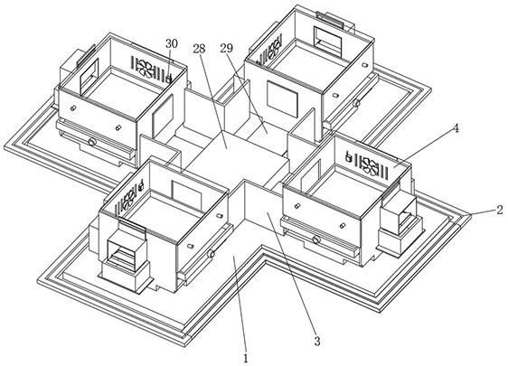 Experimental mouse hyperlipidemia model feed formula, preparation method, feeding method and device