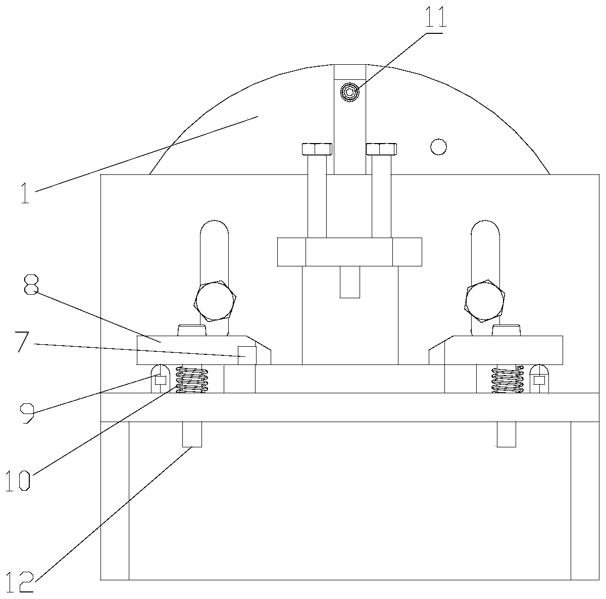 Valve body shaft hole machining clamping mould