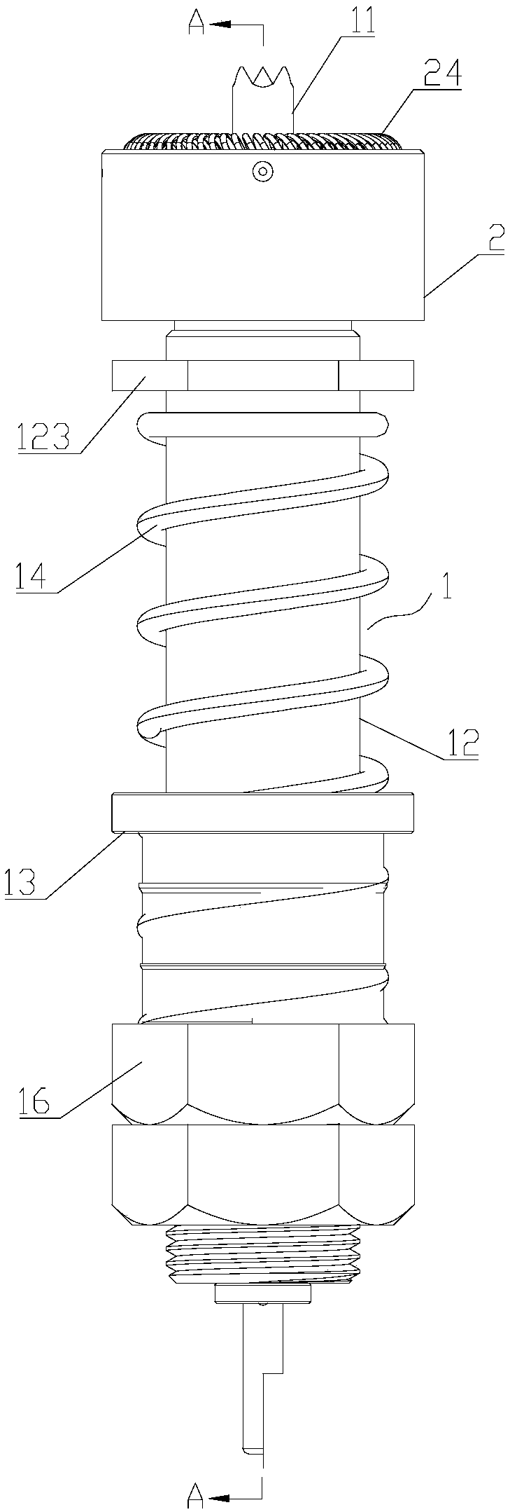 Large current plane contact conductive device