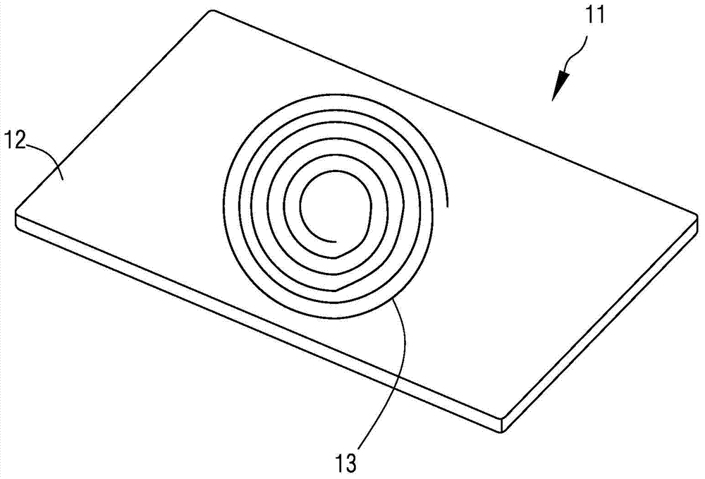 Wireless charging module for electronic equipment and production method thereof