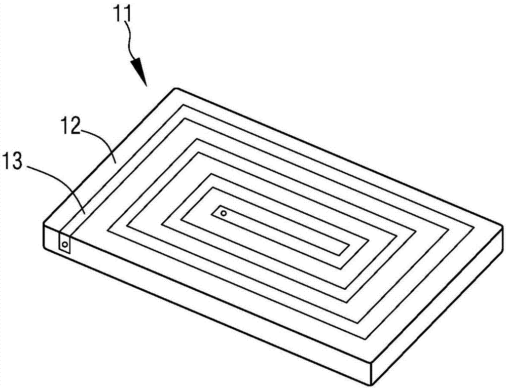 Wireless charging module for electronic equipment and production method thereof