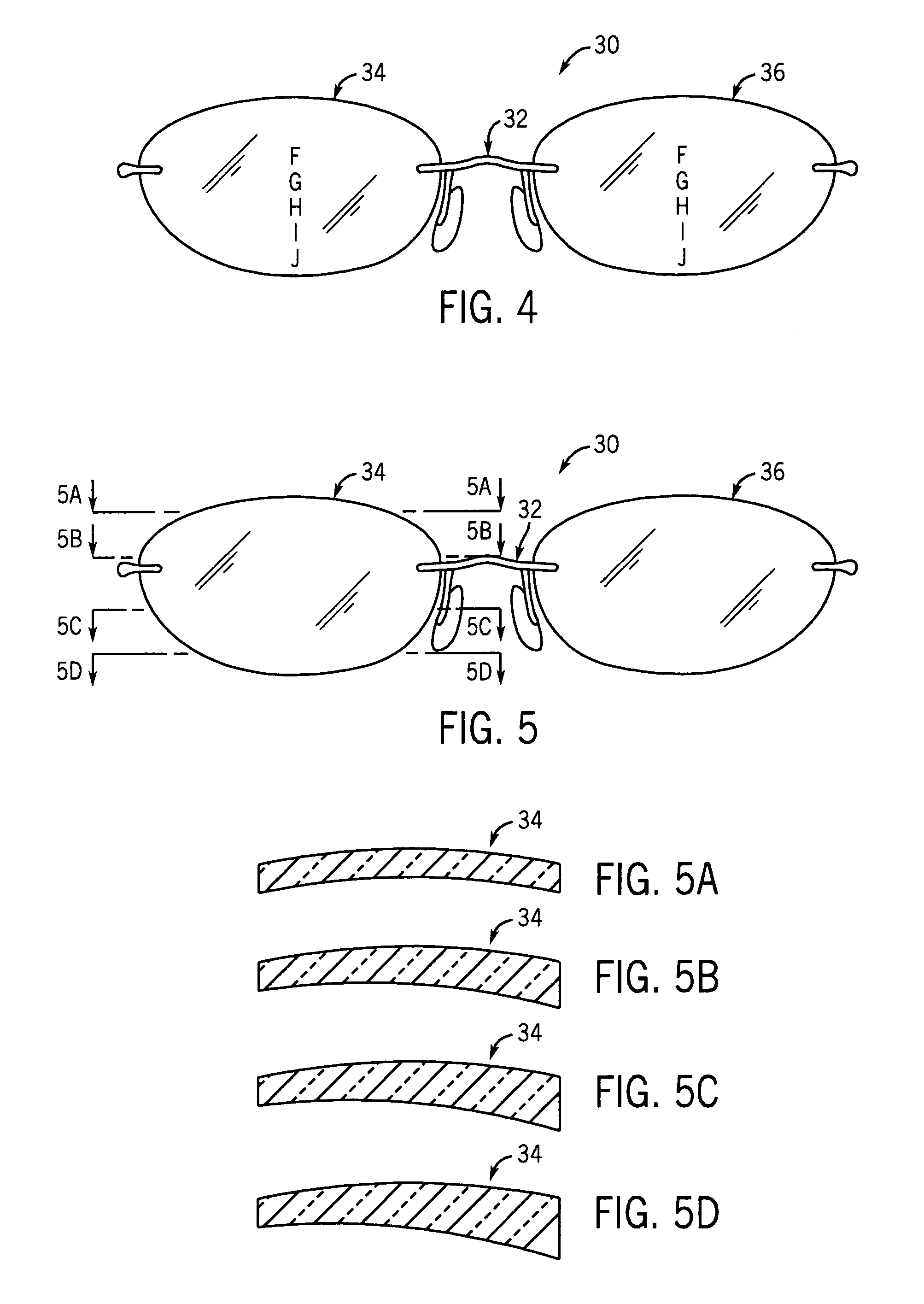 Multi-focal ophthalmic lens with base in prism