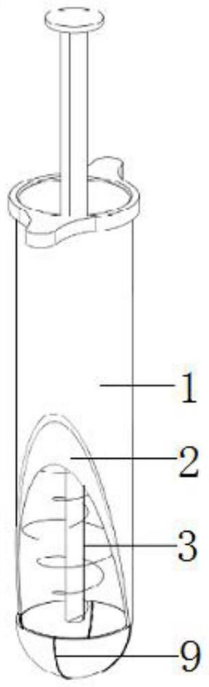 Hybrid hemostatic structure and hemostatic device based on helical spring