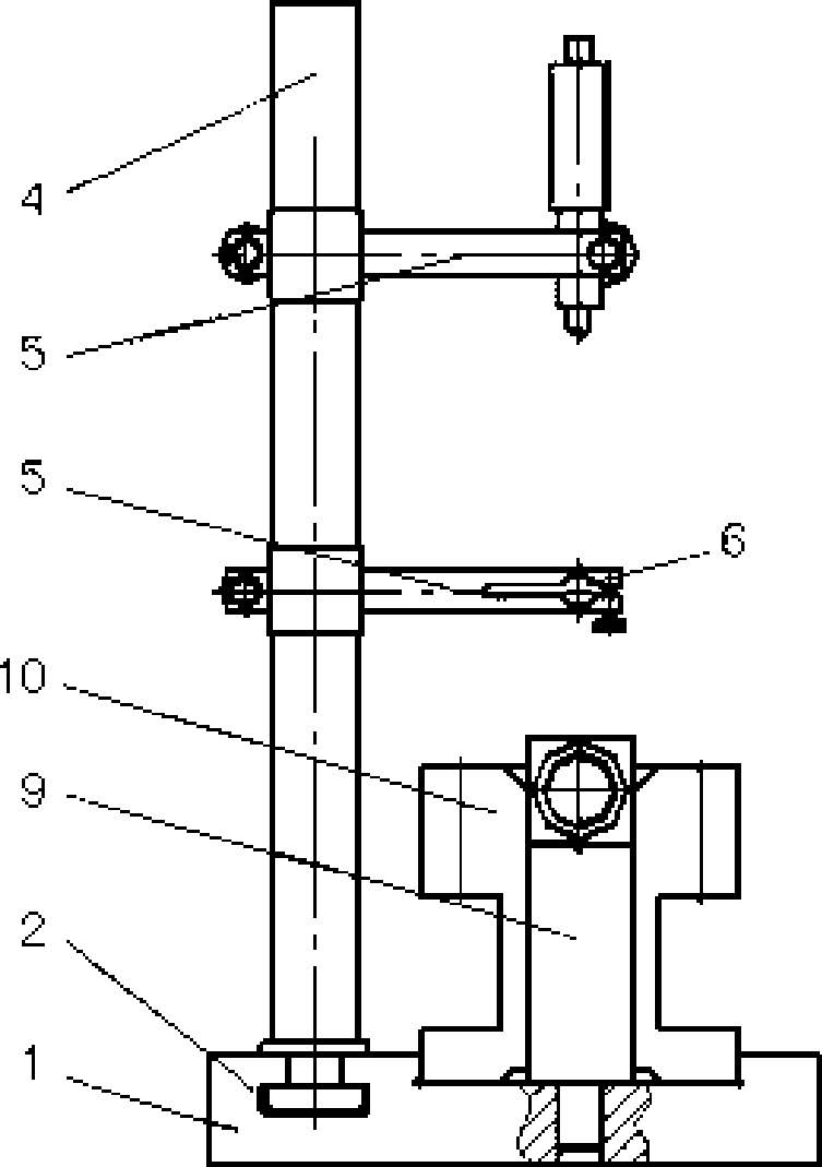 Synthesis measurement method and device for manufacturing engineering machinery hydraulic components