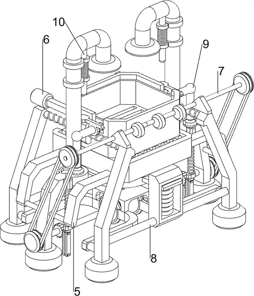 Impurity removing machine for polygonum aviculare