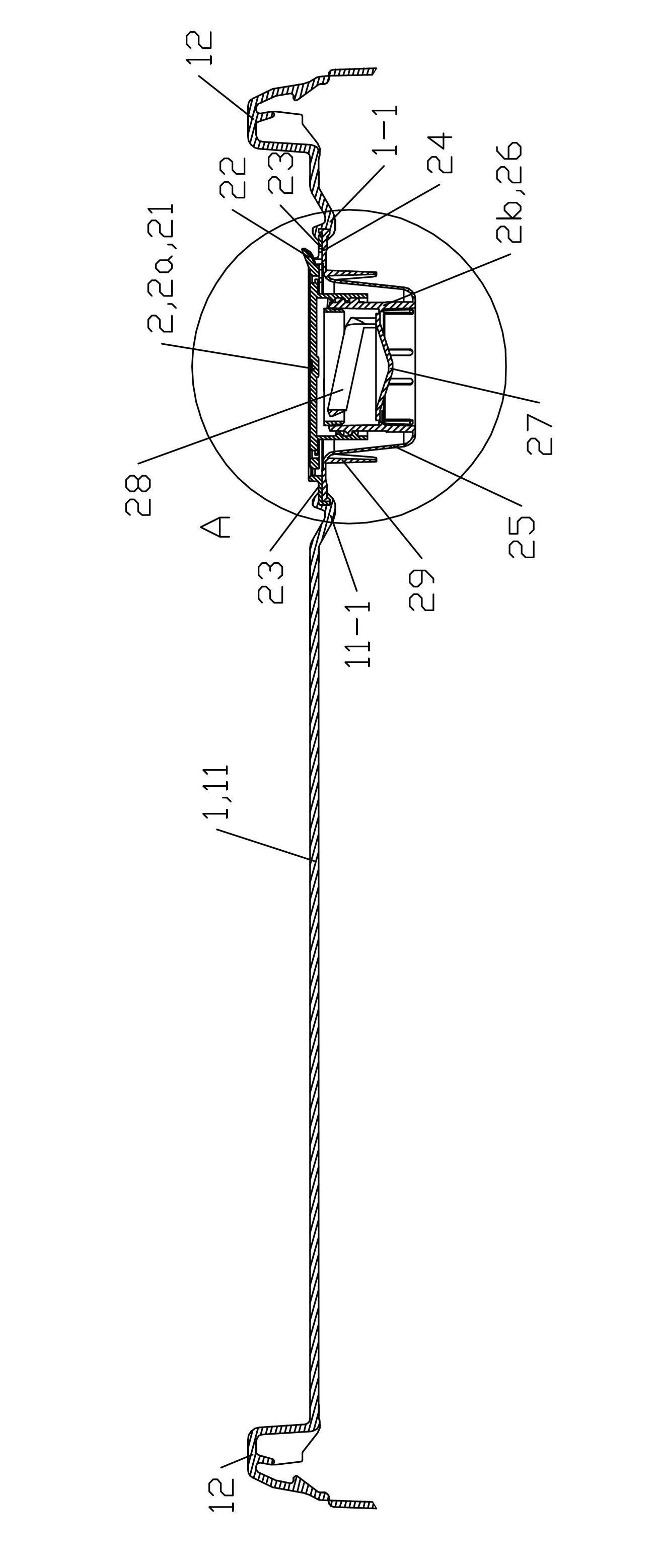 Embedded type sealing barrel cover and production method thereof