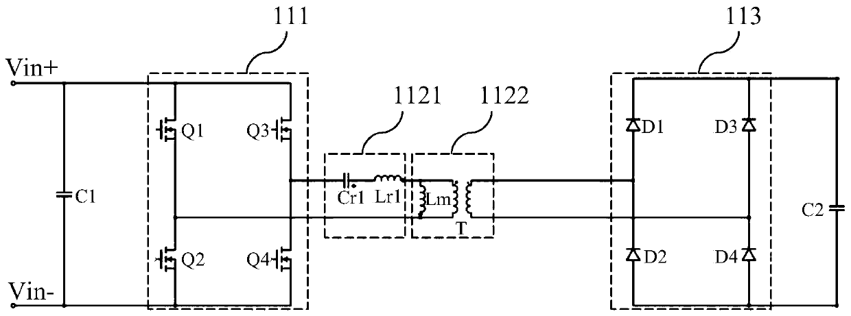 High-voltage DC conversion circuit and vehicle-mounted charger
