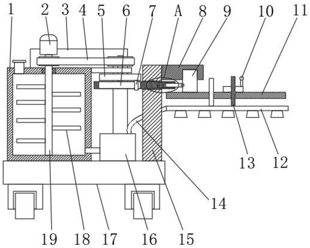 Novel agricultural machinery irrigation device