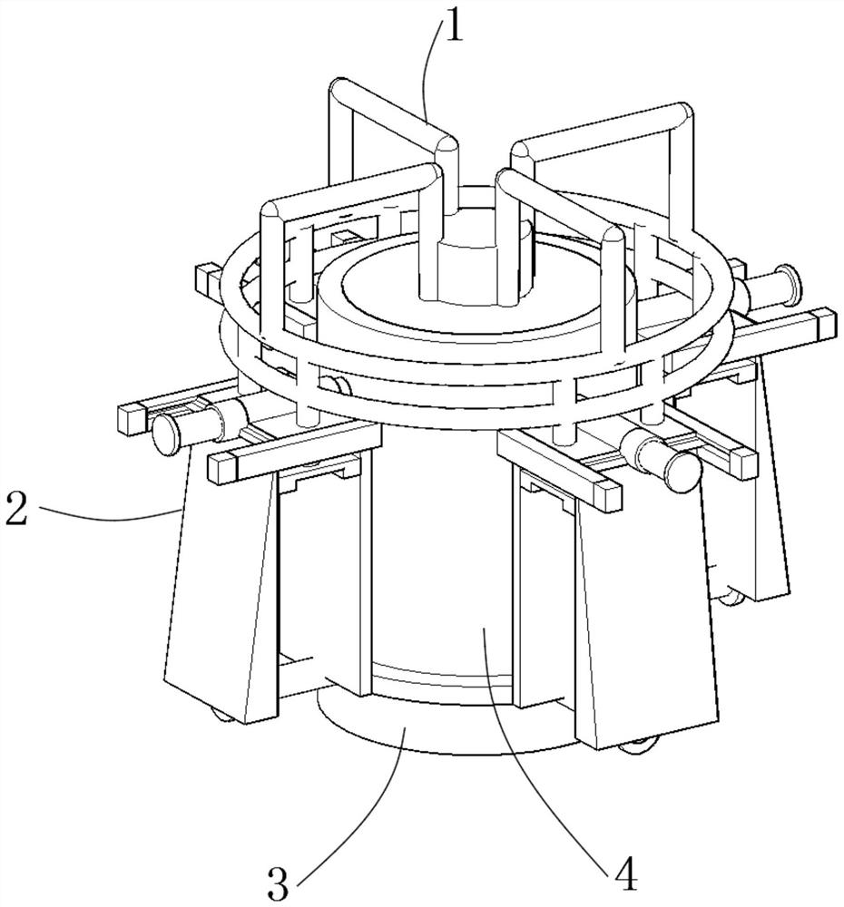 Segmented slip form device for water conservancy