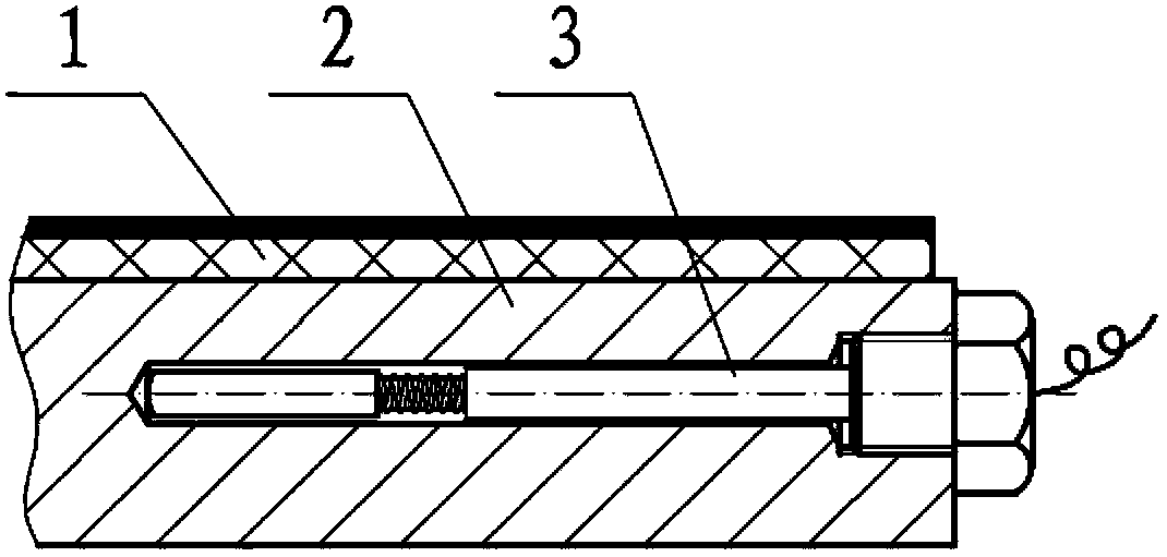 Elastic metal-plastic bushing and elastic metal-plastic bushing temperature measuring assembly