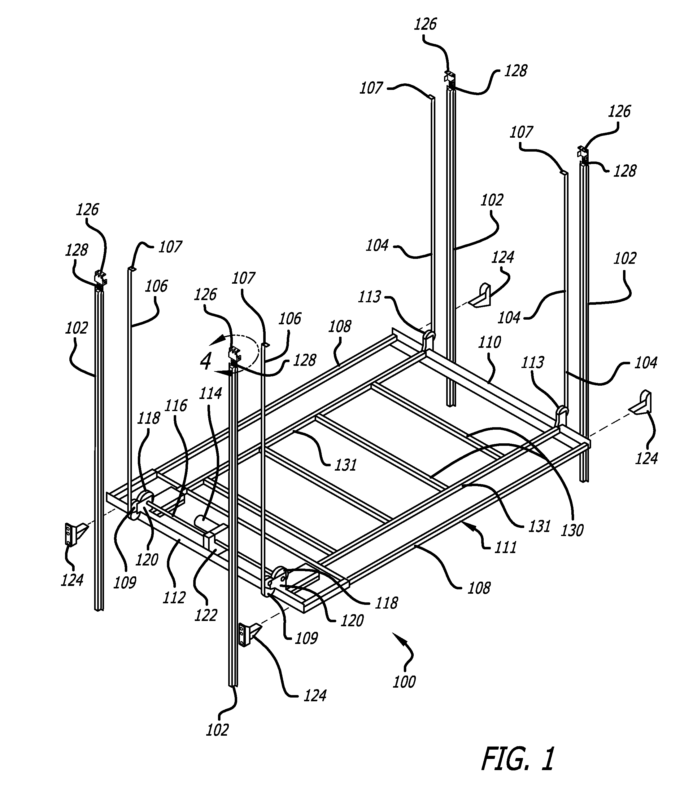 Bed Lift Mechanism For A Vehicle