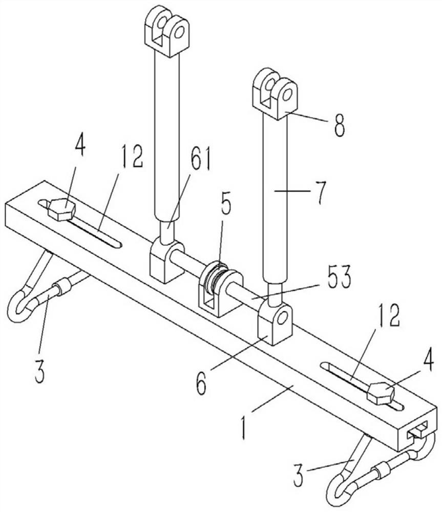 Suspension bracket on medical rehabilitation walking aid robot