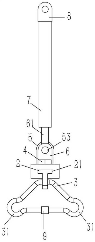 Suspension bracket on medical rehabilitation walking aid robot