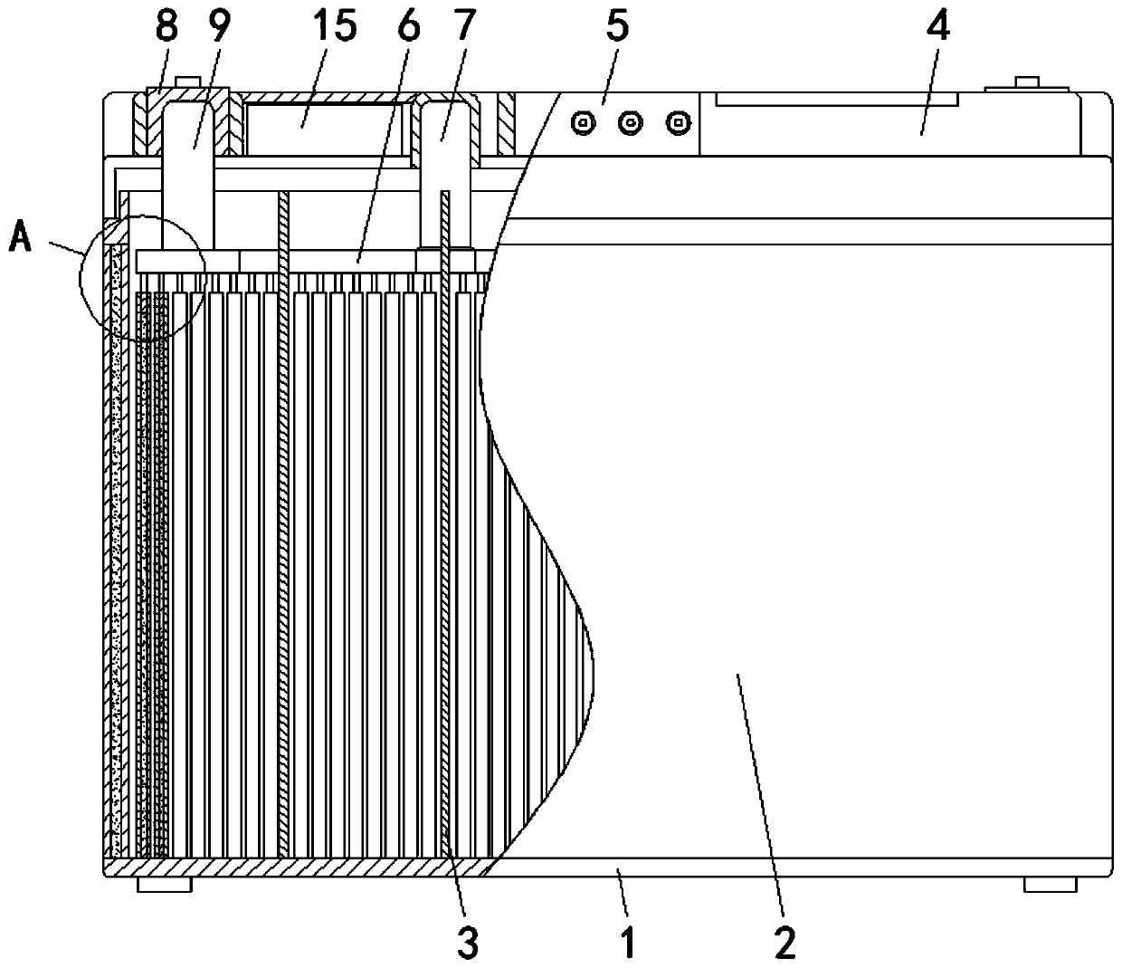 Storage battery device with good explosion-proof sealing performance