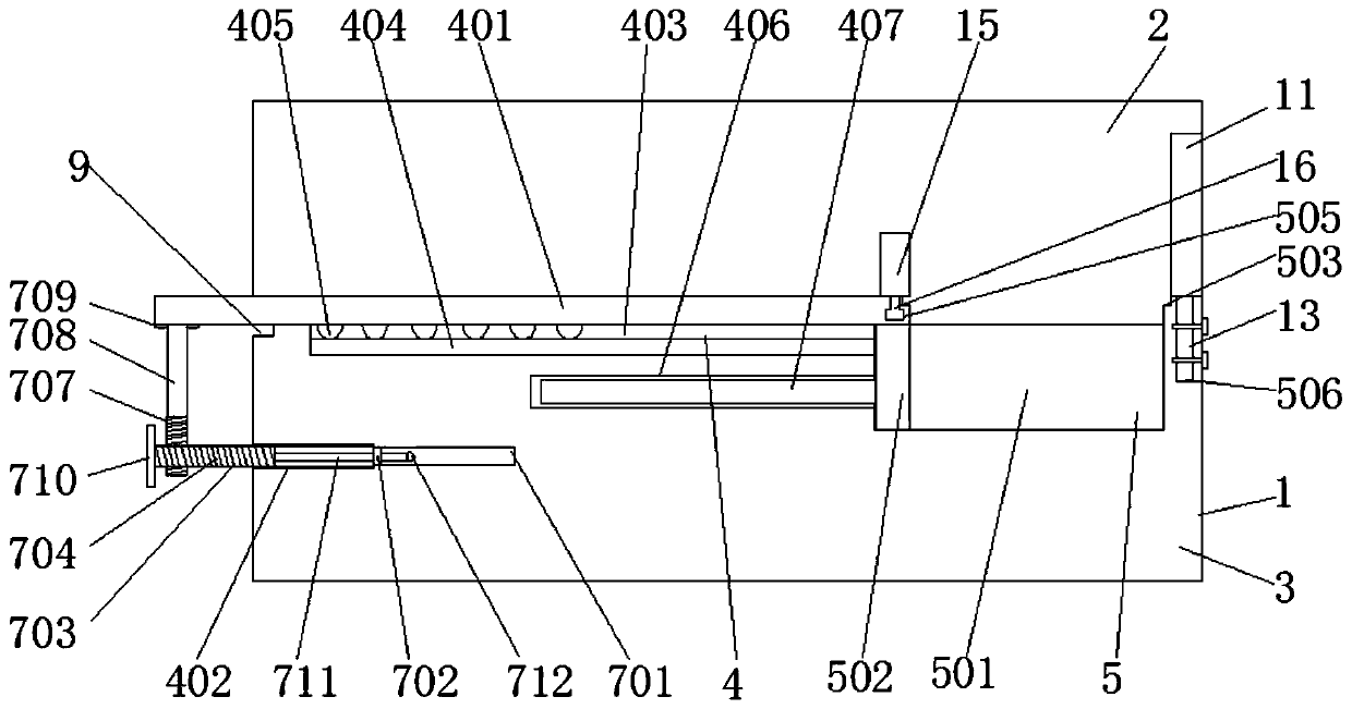 A sinking compensation type double mother-in-law integrated bed