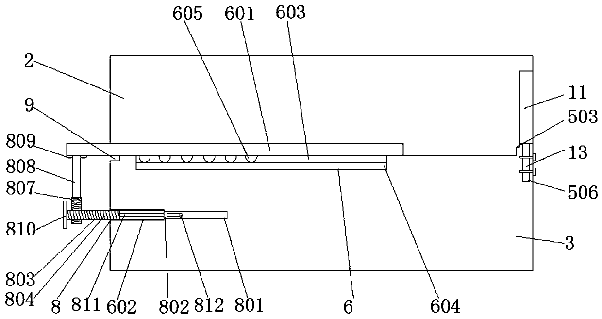 A sinking compensation type double mother-in-law integrated bed