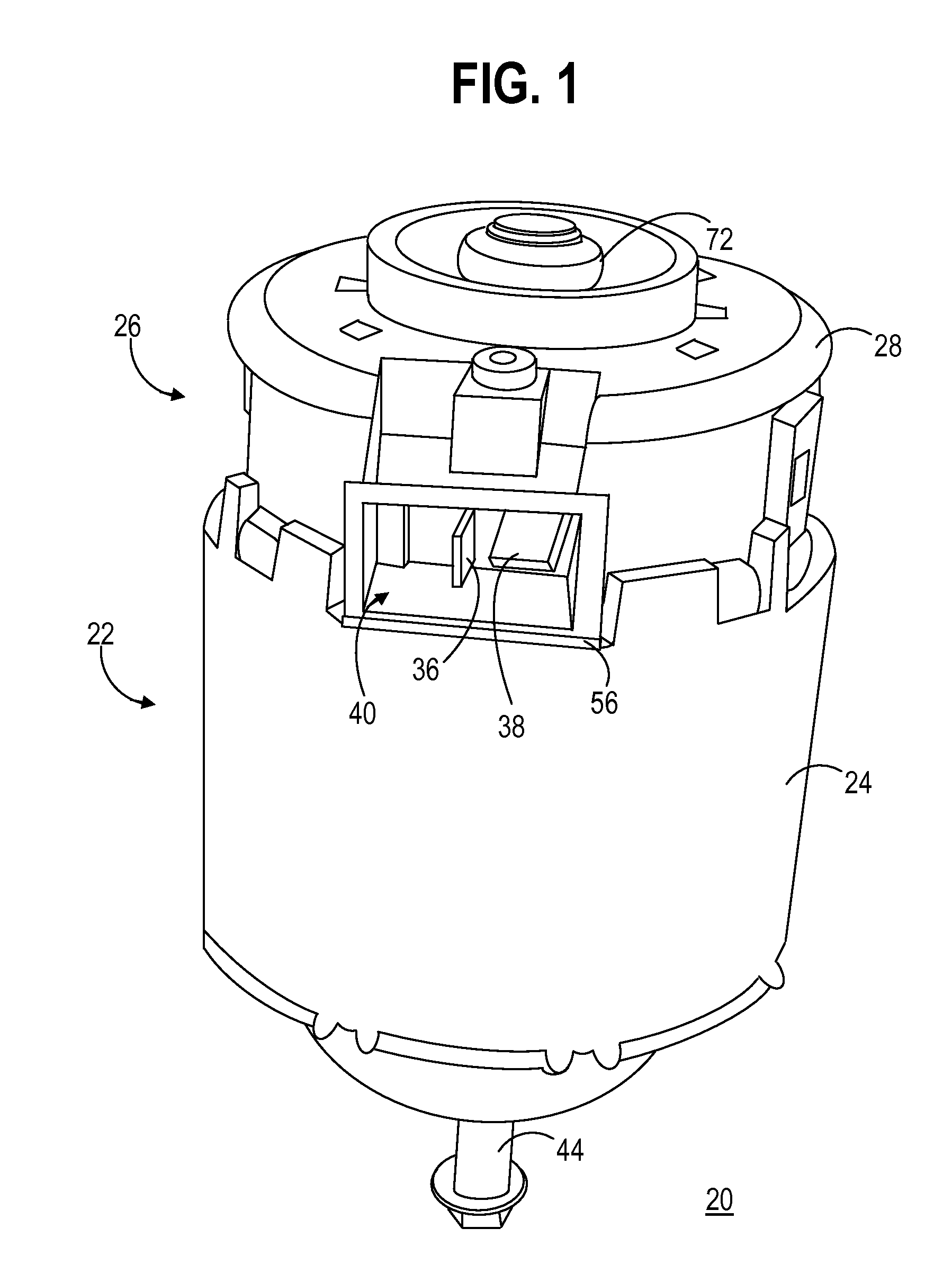 Motor assembly incorporating a securely positioned electromagnetic disturubance suppression device