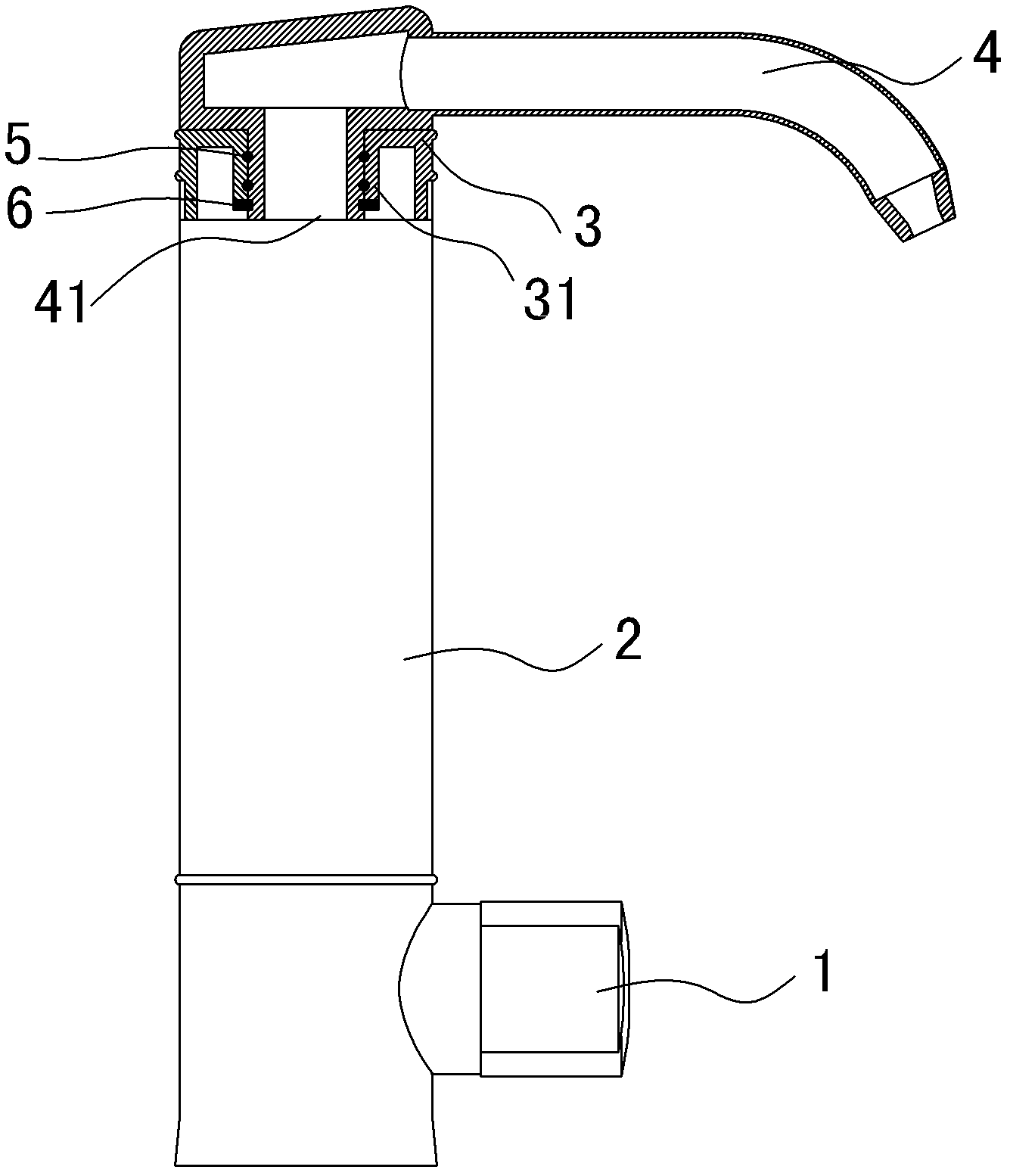 Rotary regulating-and-controlling-type water purification tap