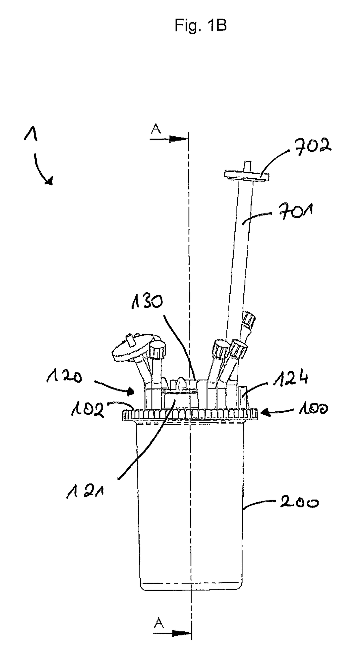 Single-use bioreactor and head plate, and a process for manufacturing same